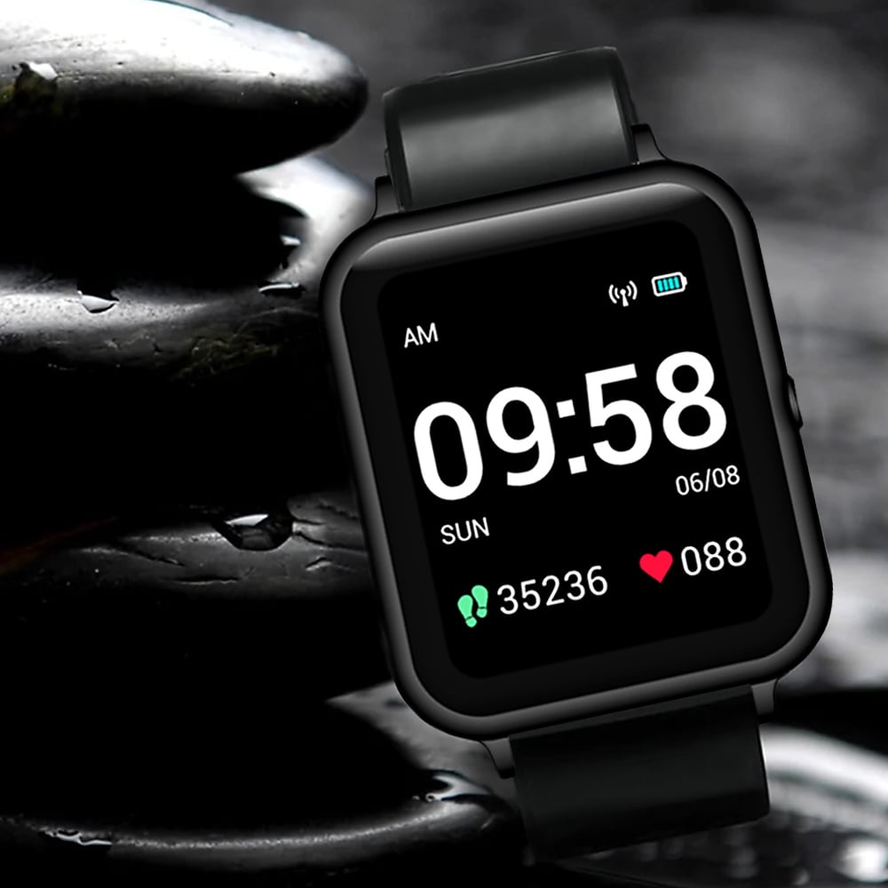 Global Version Lenovo Smart Watch 1.4inch 240x240p Fitness Band Calorie Pedometer Sleep Monitor Heart Rate Call Notification Walmart