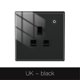 thumbnail image 2 of Smart WiFi Tuya Enchufe de pared Estado del relé Enchufe de pared ajustable (enchufe del Reino Unido) Negro JShteea El nuevo, 2 of 3