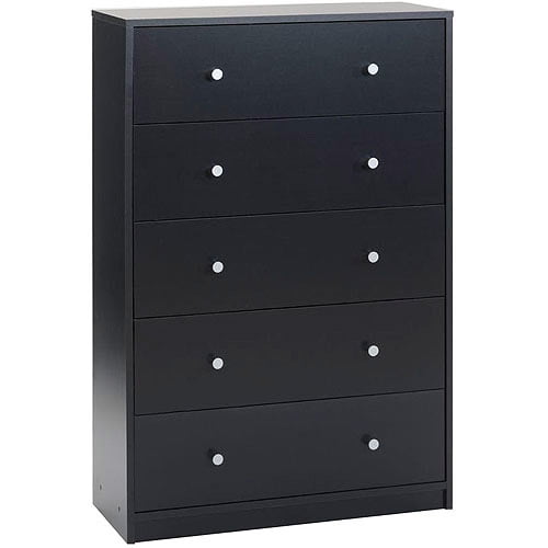 Studio 5drawer Dresser, Black