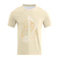 thumbnail image 5 of Xdzjlr Chemises Hommes Décontractées Usage Quotidien Col Rond Imprimé Instrument de Musique T-Shirt Ample Hommes, 5 of 5