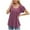 Wine, variant on Plebaso Women's Ruffle Short Sleeve Tunic Tops Pleated Crew Neck Casual Summer Shirts Vacation Beach