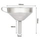 thumbnail image 5 of Embudos grandes de acero inoxidable para cocina, embudos de metal de calidad alimentaria de 15cm, 5 of 5