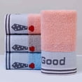 thumbnail image 2 of Toalla de algodón a cuadros, toalla de mano, regalo para hotel, hogar, toalla facial de algodón para adultos, suave y absorbente, 2 of 5