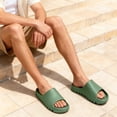 thumbnail image 3 of Cloud Slides for Women & Men Soft Recovery Pillow Slippers with Low Arch Support Comfortable Open Toe EVA Shower Shoes Summer Beach Pool Slide Sandals, 3 of 8