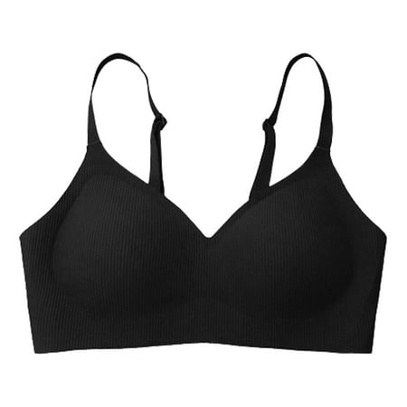 Blphud Womens Sports Bras Sports Bra Seamless Trendy Lingerie for Women Sports Bras for Women Women s Comfortable Sexy and Traceless Bras Brace with Steel and Adjustable Bra Black M