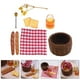 thumbnail image 3 of 1 Set of Miniature Doll House Bread Basket Kit Mini Bread Basket Prop Miniature Bread Basket with Accessory, 3 of 4