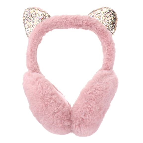 Niceauty 1PC Winter Ear Muffs Plush Ear Warmers Pink Cute Style for Outdoor Cold Weather
