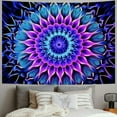 thumbnail image 2 of Shiartex  Tapestry Hippie Tapestry Tapestry Trippy Decor Neon Boho Tapestries Mandala Wall Tapestry for Bedroom Aesthetic Wall Hanging 60x50inch, 2 of 6