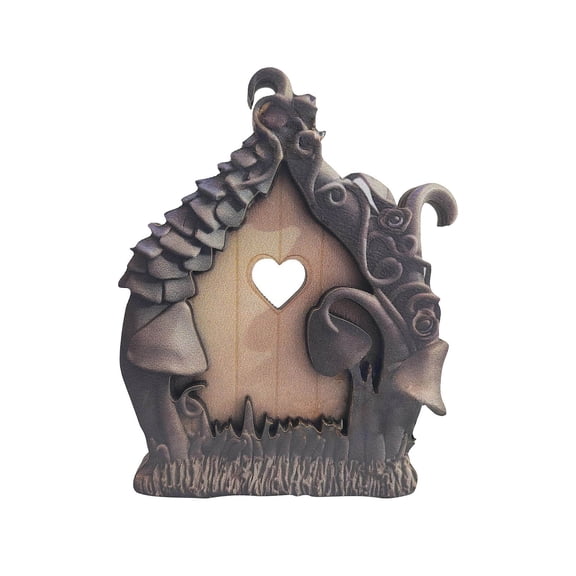 Magical Mushroom Door Storybook Fairy Door Whimsical Woodland Decor for Staircase Bedroom Garden Wooden Cottage Core Accent
