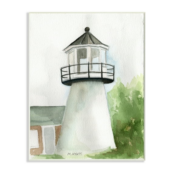 Stupell Industries Hyannis Coast Lighthouse Waterside Architecture Wall Plaque, 13 x 19, Design by Melissa Hyatt LLC