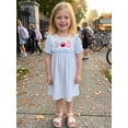 thumbnail image 2 of Toddler Little Girl Back to School Outfit First Day of School Pre Kindergarten Plaid Smocked Short Sleeve Dress Summer Clothes 2-7T, 2 of 9