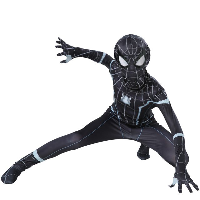 Disfraz de spiderman de la película Iron Spider para niños y adultos, máscara adjunta, trajes de fiesta de carnaval, mono de superhéroe Fivean unisex