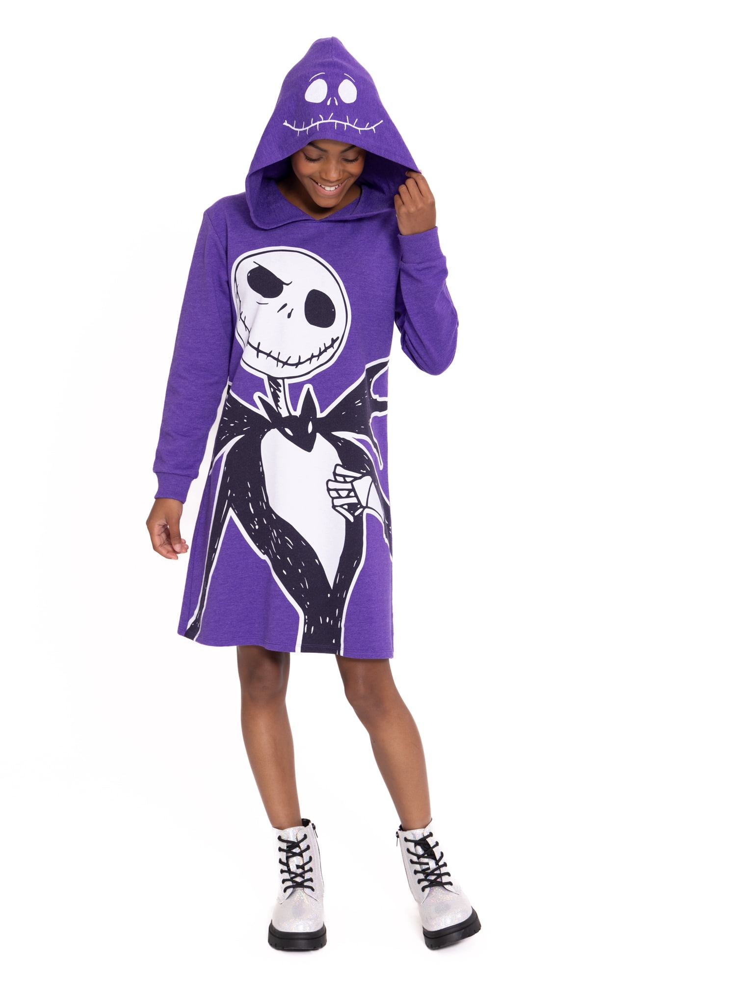 Nightmare Before Christmas Halloween Cosplay Hoodie Dress with Long  Sleeves, Sizes 4-12 - Walmart Business Supplies