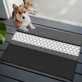thumbnail image 3 of 2x3 Ft Entryway Area Rug, Black Morocco Kitchen Rug Runner Washable Floor Mat, Grey Striped Middle Century Patterned Non Slip Indoor Door Mat Throw Carpet for Bathroom Living Room Bedroom, 3 of 8