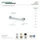 thumbnail image 2 of Kingston Brass DR714168 Metropolitan - Barra de agarre de 16.0 in, níquel cepillado, 2 of 2