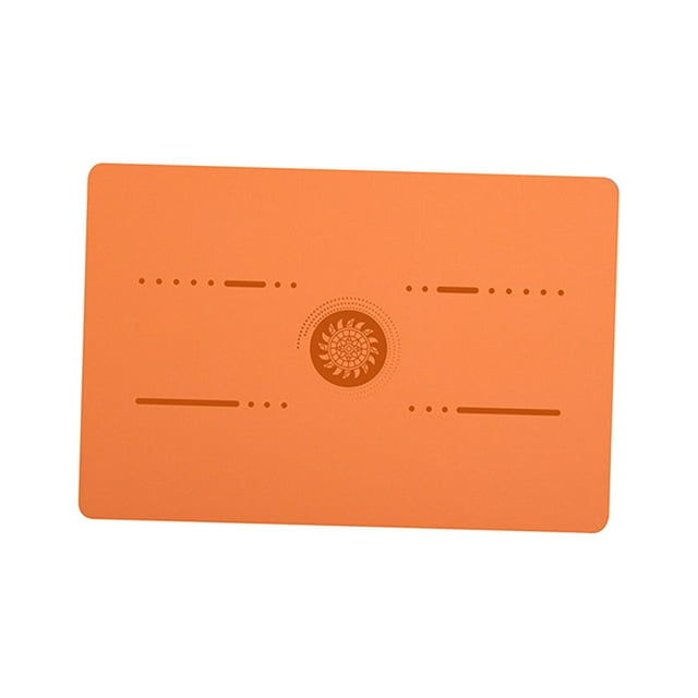 Estera de Almohadilla de Esteras de entrenamiento Protección del piso Estera de ejercicios portátil de alta densidad, Estera de Pilates para Naranja