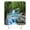 B-Landscape, variant on Mold & Mildew Resistant Fabric Shower Curtain Liner - White