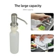 thumbnail image 6 of Celectigo Soap Dispenser for Kitchen Sink, Stainless Steel Pump Head with 300ml Liquid Bottle . Design for Kitchen Bathroom, Easy to Press, No More Refills, 6 of 8