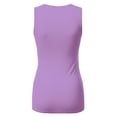 thumbnail image 3 of Doublju Women's V- Neck Sleeveless Shirred Sides Tank Top (Plus Size Available), 3 of 4