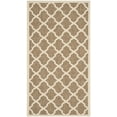 thumbnail image 2 of Safavieh Courtyard Amber Geometric Indoor/Outdoor Area Rug, Brown/Bone, 4' x 5'7", 2 of 10