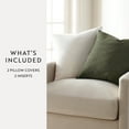 thumbnail image 6 of 2-Pack Cotton Slub Decor Throw Pillows in Solids by Comfort Canopy, 6 of 11