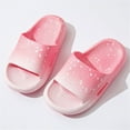 thumbnail image 5 of Gibobby Kids House Slippers Non-Slip Quick Drying Open Toe Super Soft Thick Sole Sandals Home Shower Bathroom Slipper for Toddler Little Kids(Pink,5.5-7 Y), 5 of 5