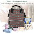 thumbnail image 5 of Fuzoiu Red And Orange On Blue Teal Print Diaper Bag Backpack,Baby Essentials Travel Tote,Multi function Waterproof Diaper Bag, Travel Essentials Baby Bag - Unisex, 5 of 6