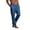 Blue, variant on Mens Drawstring Pocket Jogger Pajama Pants Lightweight Lounge Sleep Pants with Tapered Leg Elastic Cuff Relaxed Fit Blue L