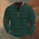 thumbnail image 1 of Blusas y camisas de manga larga con cuello redondo Sudadera con capucha de cuello redondo para hombre Jersey estampado Blusa de poliéster de manga larga para hombre, 1 of 4