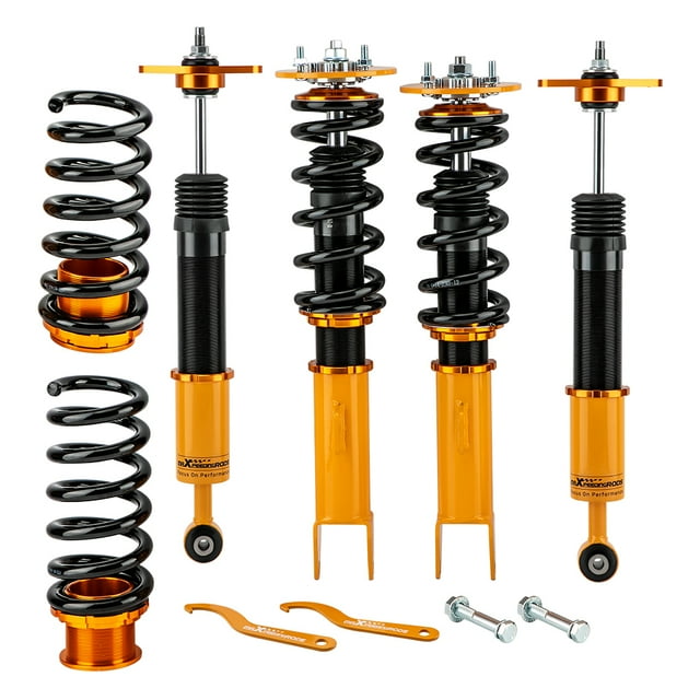 Maxpeedingrods 4 Pcs Kits de Coilover pour Chargeur Dodge 06-10 & SRT-8 Hauteur Réglable Amortisseurs