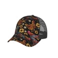 thumbnail image 7 of Picia Sunflower Rooster Pattern Trucker Hat,Baseball Cap,Sun Protection Cap,Stylish Headwear,Leisure Cap,Outdoor Sports Cap, 7 of 7