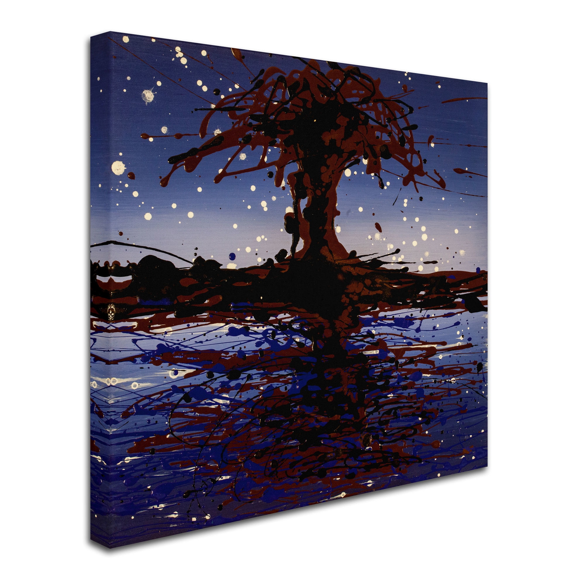 Trademark Fine Art "Lake Tree" Canvas Art by Roderick Stevens