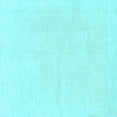 thumbnail image 1 of Ahgly Company Indoor Square Solid Light Blue Modern Area Rugs, 7' Square, 1 of 4