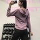 thumbnail image 5 of Sudadera con capucha para mujer, abrigo deportivo para correr, Top de Fitness, jerséis de gran tamaño para mujer, chaqueta de Yoga con capucha para entrenamiento en gimnasio, ropa de entrenamiento, 5 of 5