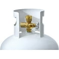 thumbnail image 4 of Flame King Propane Tank, 100 lbs, Multi-Valve with High-Capacity Filler, White, 4 of 5