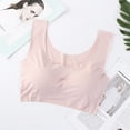thumbnail image 5 of Sujetador de talla grande de seda de hielo Invisible sin costuras, sujetador de realce para mujer, lencería Sexy con cuello en U, almohadillas para sujetador, ropa interior Bralette, 5 of 5