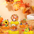thumbnail image 1 of WHEANG Fall Festival Honeycomb Decorations: Autumn Maple And Pumpkin Festival Themed Tissue Paper Perfect For Halloween And Fall Decorations, 1 of 4
