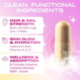 thumbnail image 5 of (2 pack) GoBiotix Glow Biotin 10000mcg, Collagen Boost Hair, Skin & Nails Multivitamin with Hyaluronic Acid, 90 Caps, 5 of 12