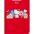 thumbnail image 6 of Wonder Nation Hello Kitty Girls Graphic Tee with Short Sleeves, Sizes 4-16, 6 of 7