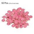 thumbnail image 3 of Alphabet A-Z Enamel Letter Charm Jewelry Charm Enamel Initial Charm Gold Rose Red Pendant Charm, 52 Pack, 3 of 6