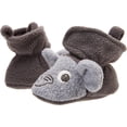 thumbnail image 5 of Hudson Baby Baby and Toddler Cozy Fleece Booties, Heather Gray Elephant, 12-18 Months, 5 of 7
