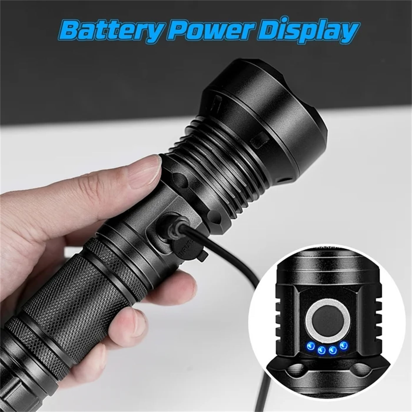 Rechargeable Flashlights High Lumens,900,000 Lumens Super Bright Led Flashlight with 5 Modes,Waterproof Powerful Flashlight, 12 Hours Runtime for Home,Camping,Walking(2 Pack)