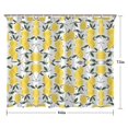 thumbnail image 5 of Yellow Lemon Fruit Leaves White Pattern Shower Curtain 84"x72" ,Bathroom Decorative Shower Curtains Set with 12 Hooks,Modern Waterproof Washable Shower Curtain, 5 of 6