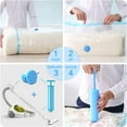 thumbnail image 5 of Durable and Reusable Vacuum Storage Bags, Double Zip Lock Seal for Waterproof Security, Thickened Space Saver for Maximum Efficiency, Compatible with Any Vacuum Cleaner for Universal Usage, 5 of 5