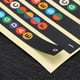 thumbnail image 2 of Guitar Fretboard Stickers SelfAdhesive Music Accessories 7Color Tone for Beginner Learner(Black ), 2 of 4