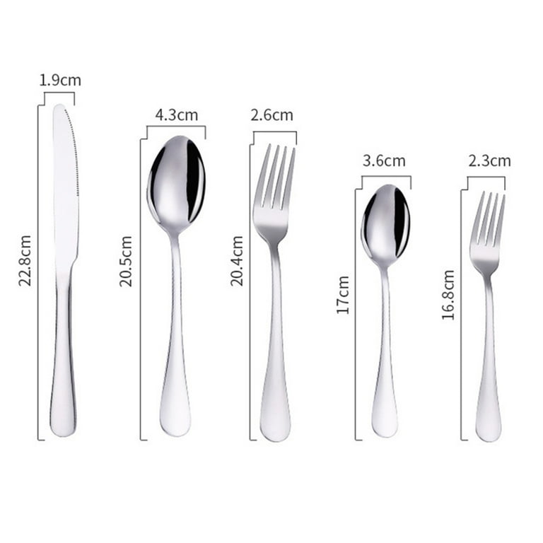 Lazycorner 50 Pcs Silverware Set for 10, Food Grade Stainless Steel  Flatware Set Include Fork/Knife/Spoon, Mirror Polished Eating Utensils  Sets