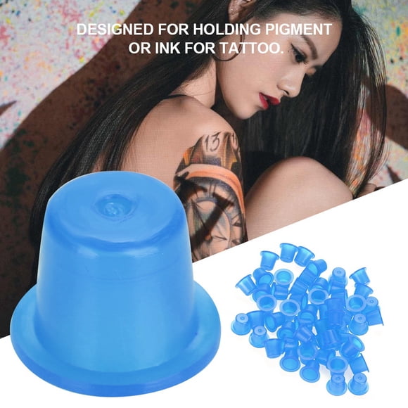 Ink Holder, Blue 3 Sizes Ink Cup, for Holding Ink Professional Use Holding Pigment Personal Use