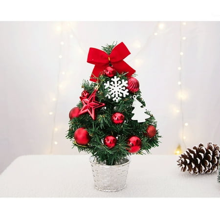 Artificial Tabletop Mini Christmas Tree Decorations Festival Miniature Tree - Walmart.com