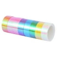 thumbnail image 2 of KAKOWELY Paper Tape 8pcs Exquisite Paper Tape Unique Label Sticker Stylish Diary Hand Account Washi Paper Tape Beautiful Bronzing Paper Tape for DIY (Colorful Film), 2 of 4