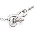 thumbnail image 2 of Teenage Girls Gifts -Initial Charm Infinity Bracelet High quality, 2 of 3